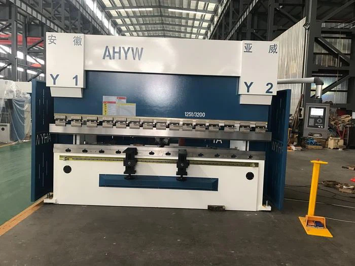 China AHYW Yawei made PBH 125T3M 5 axis CNC metal bending machine DELEM DA52S factory