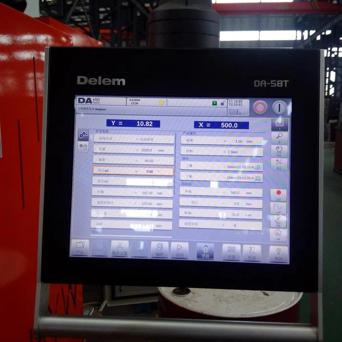 DELEM DA58T touch screen 2D Graphical cnc press brake controller